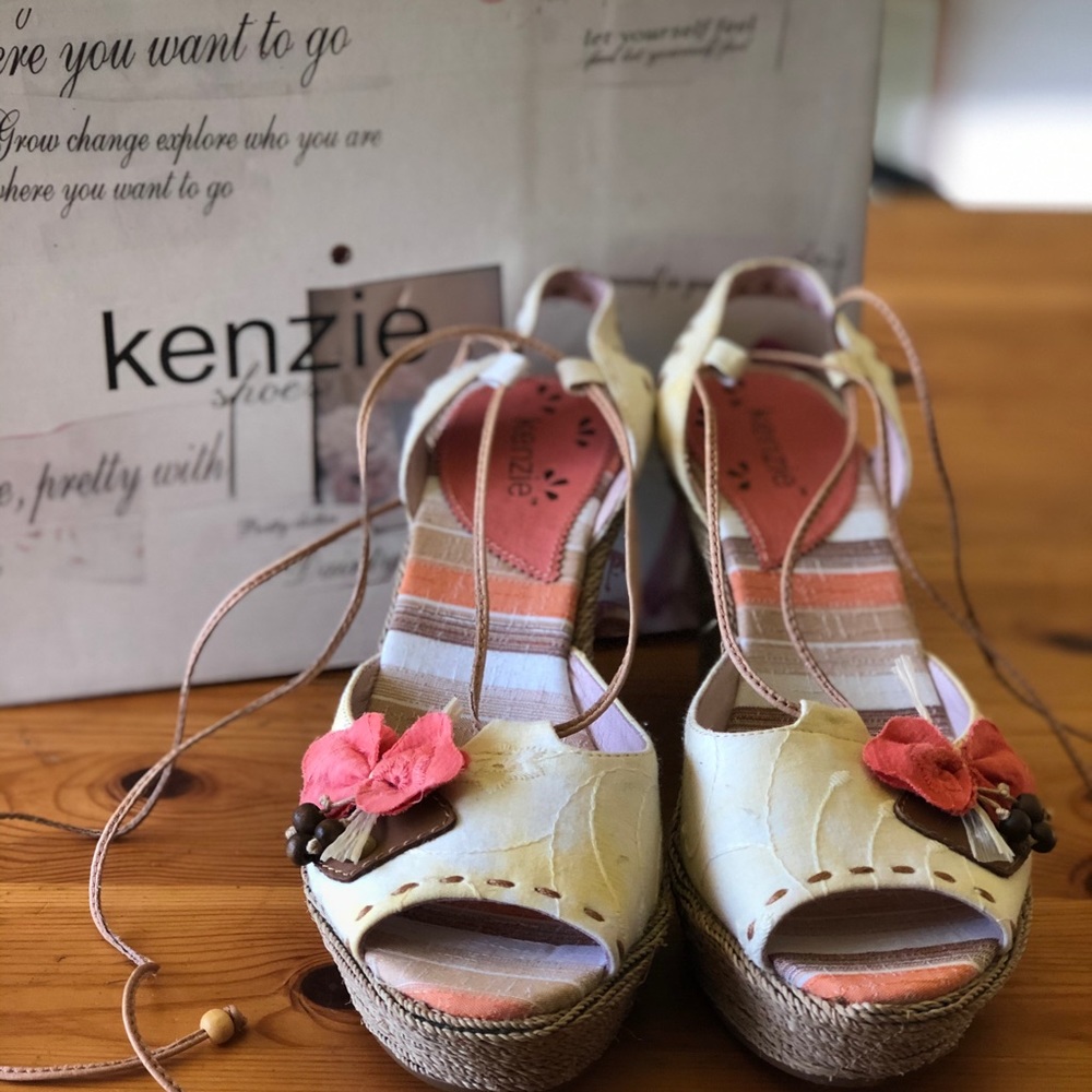 Adorable Kenzie Cord Wedges